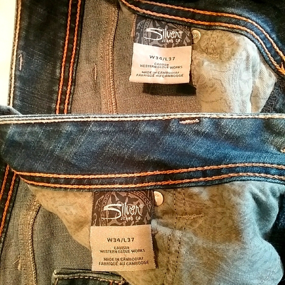 2 pairs 34/37 Silver Suki Tall jeans from Long Tall Sally - Picture 4 of 4